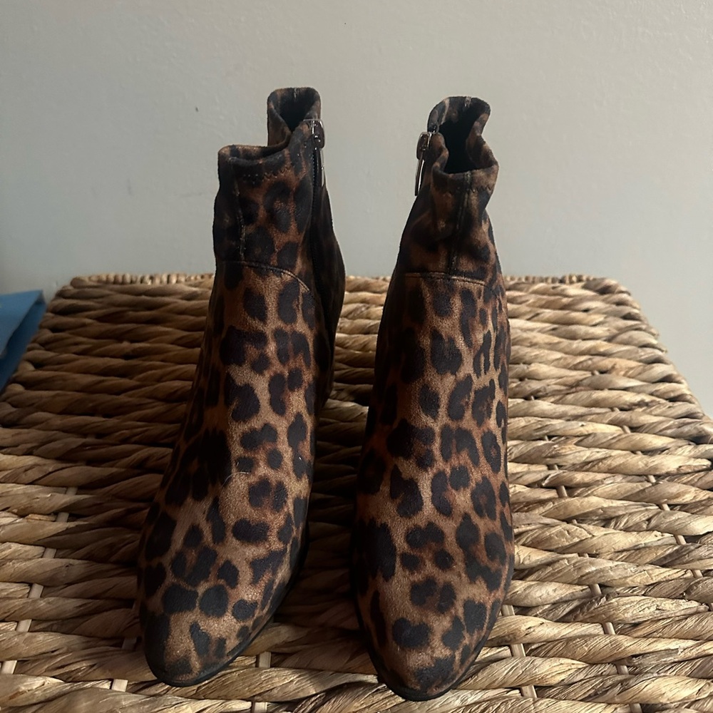 Marc Fisher Brown and Black Ankle Booties